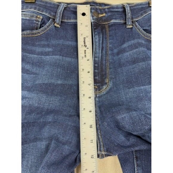 Judy Blue Women's Straight Fit Jeans 20W Dark Wash Stretch Denim Stylish - Picture 10 of 11